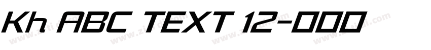 Kh ABC TEXT 12字体转换